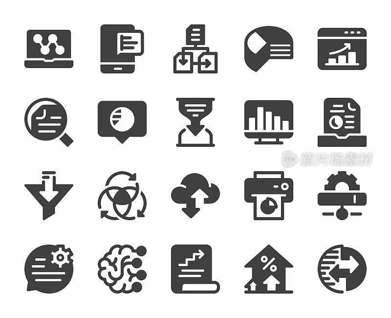 Business Data Analysis - Icons